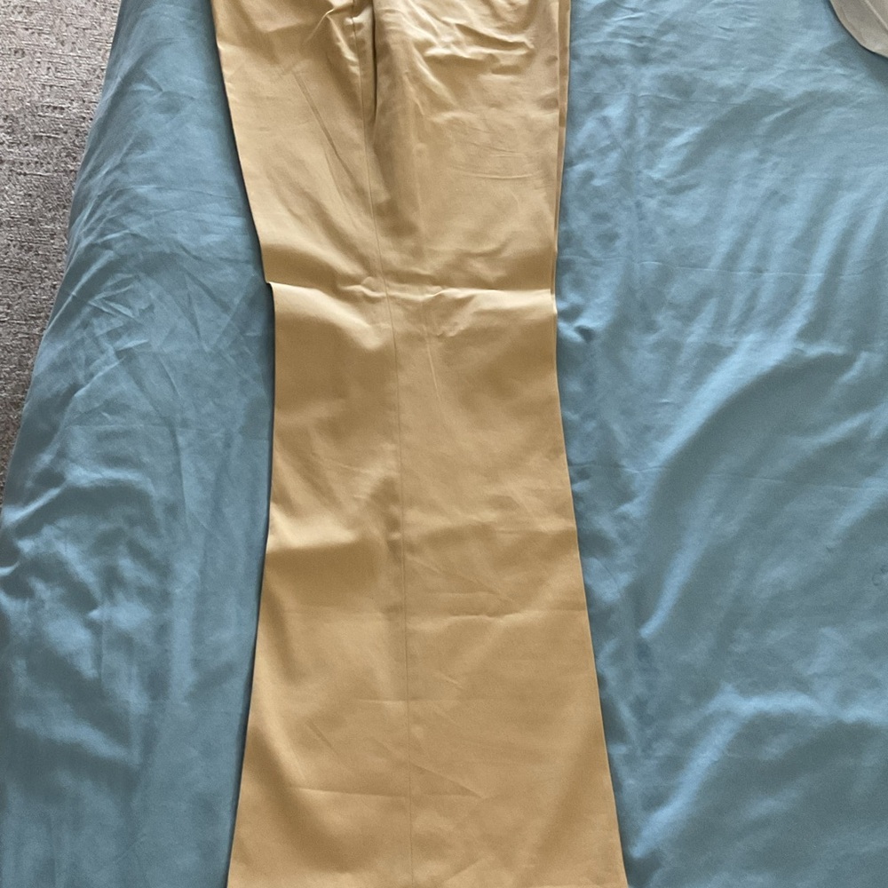 Ralph Lauren Tan Wide-Leg Trousers